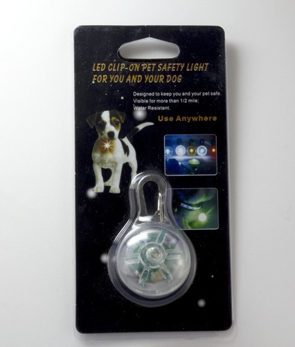 Led clear pet clip tag - pet,